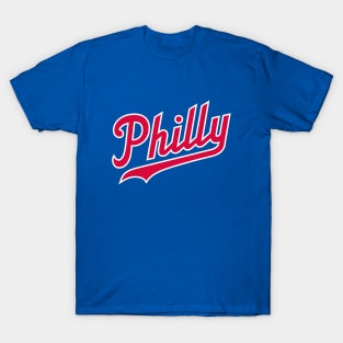 Philly Script - Blue T-Shirt